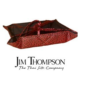 Brand New Jim Thompson Thai Silk Home/Travel Bedroom Table Valet